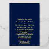 ストリンモダングラ結婚イトの実在数 箔招待状 (正面)