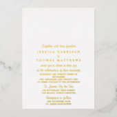 ストリンモダングラ結婚イトの実在数 箔招待状 (正面)