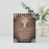 ストリン素朴グライツメイスンジャー結婚バジェット ポストカード (スタンド正面)