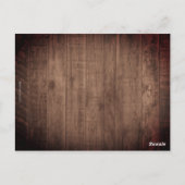 ストリン素朴グライツメイスンジャー結婚バジェット ポストカード (裏面)