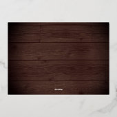 ストリン素朴グライトのサプライズパーティー 箔招待状 (裏面)