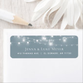 ストリン素朴グライトの結婚差出人住所ラベル ラベル (インサイチュ)