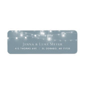 ストリン素朴グライトの結婚差出人住所ラベル ラベル (正面)