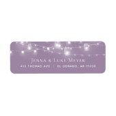 ストリン素朴グライトの結婚差出人住所ラベル ラベル (正面)