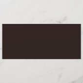 ストリン素朴グライトツリー結婚のメニューカード メニュー (裏面)