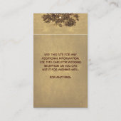 ストリン素朴グライトツリー結婚の エンクロージャーカード (裏面)
