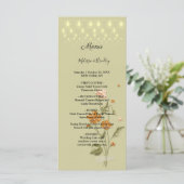 ストリン素朴グライトトレンディーフローラ結婚のメニュー プログラム (スタンド正面)