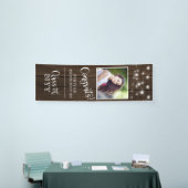 ストリン素朴グライトバーンドウッド卒業垂直 横断幕 (トレードショー)