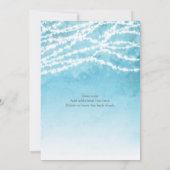 ストリン素朴グライトブルー結婚式招待状 招待状 (裏面)