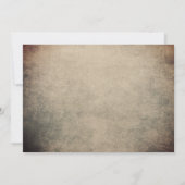 ストリン素朴グライトヴィンテージツリー結婚の 招待状 (裏面)