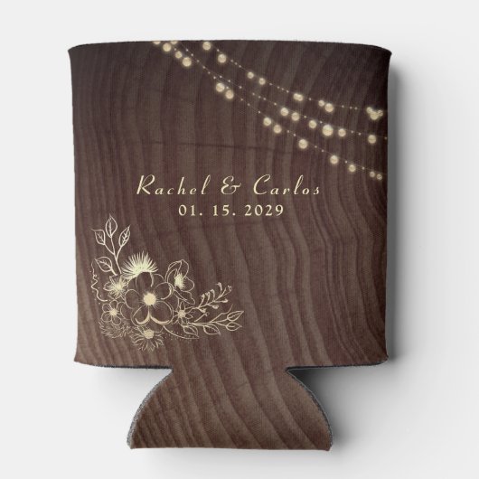 ストリン素朴グライト結婚のクーラーボックス 缶クーラー (裏面)