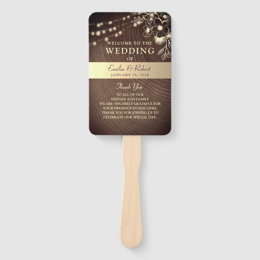 ストリン素朴グライト結婚のファンプログラム ハンドファン (正面)