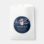 ストリン素朴グライト結婚式の引き出物バッグ フェイバーバッグ (正面)