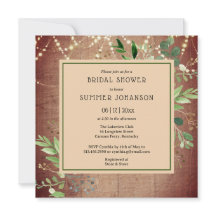 ストリン素朴グライト緑ブライダルシャワー