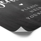 ストリン素朴グライト、黒板、ガントウォッシュルーム ポスター (角)