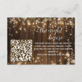 ストリン素朴グライトQRコード前夜 エンクロージャーカード (正面)