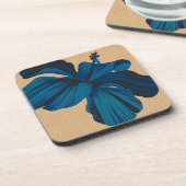 ストリーキーハワイアンハイビスカスフェイクリネンコースター コースター (左側)