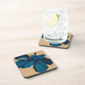 ストリーキーハワイアンハイビスカスフェイクリネンコースター コースター (右側)