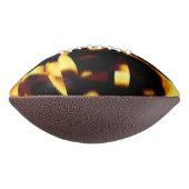 ストリークが燃えた黄色い見た目はテリーまたは欠陥のあるスプレー アメリカンフットボール (回転90)