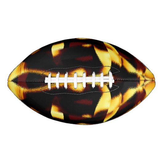 ストリークが燃えた黄色い見た目はテリーまたは欠陥のあるスプレー アメリカンフットボール (正面)