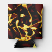 ストリークが燃えた黄色い見た目はテリーまたは欠陥のあるスプレー 缶クーラー (正面)