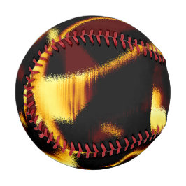 ストリークが燃えた黄色い見た目はテリーまたは欠陥のあるスプレー 野球ボール