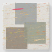 ストリークの正方形 ストーンコースター (正面)