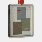 ストリークの正方形 メタルオーナメント (右)