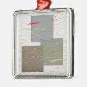 ストリークの正方形 メタルオーナメント (左)