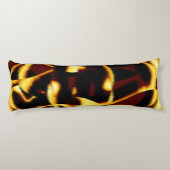 ストリークの燃えた黄色はビロードまたは傷ついたスプレーに見える ボディピロー (裏面)