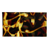 ストリークの燃えた黄色はビロードまたは傷ついたスプレーに見える 枕カバー (裏面-右)