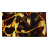 ストリークの燃えた黄色はビロードまたは傷ついたスプレーに見える 枕カバー (裏面-左)