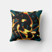 ストリーク燃えた黄色の赤い外観テリー、欠陥スプレー クッション (裏面)