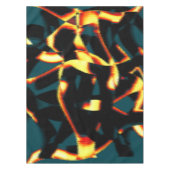 ストリーク燃えた黄色の赤い外観テリー、欠陥スプレー テーブルクロス (正面)