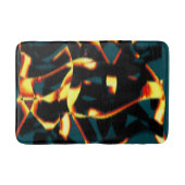 ストリーク燃えた黄色の赤い外観テリー、欠陥スプレー バスマット (正面)