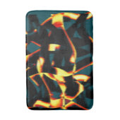 ストリーク燃えた黄色の赤い外観テリー、欠陥スプレー バスマット (正面縦)