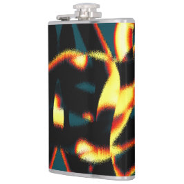 ストリーク燃えた黄色の赤い外観テリー、欠陥スプレー フラスク