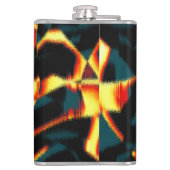 ストリーク燃えた黄色の赤い外観テリー、欠陥スプレー フラスク (裏面)