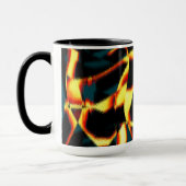 ストリーク燃えた黄色の赤い外観テリー、欠陥スプレー マグカップ (左)