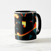 ストリーク燃えた黄色の赤い外観テリー、欠陥スプレー マグカップ (正面右)