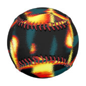 ストリーク燃えた黄色の赤い外観テリー、欠陥スプレー 野球ボール (裏面)