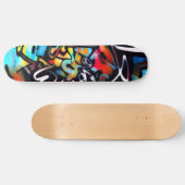 ストリータート·カオス·グラフィティ·スケカラフルートボード スケートボード (横)