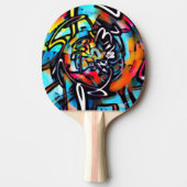 ストリータート·カオス·グラフカラフルィティ 卓球ラケット (正面)