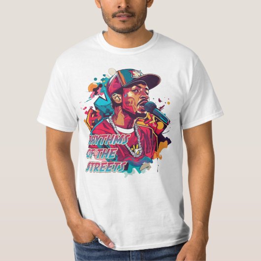 ストリートのリズム Tシャツ (正面)