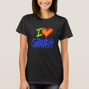 ストリートアーティストのためのグラフィティグラフィック Tシャツ
