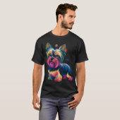 ストリートアートの犬 Tシャツ (正面フル)