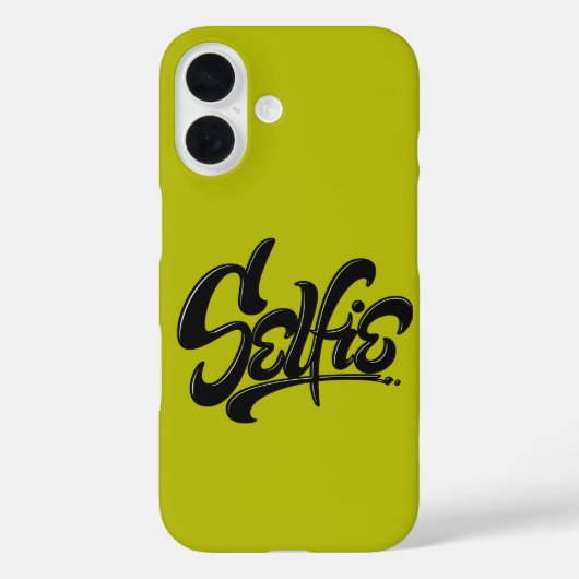 ストリートアートの落書き風セルフィー文字 Case-Mate iPhoneケース (裏面)
