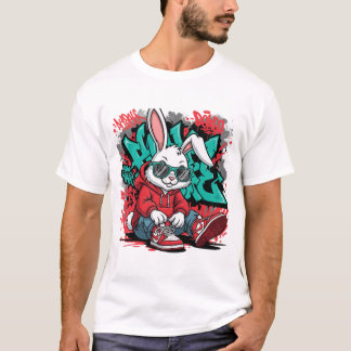 ストリートアートバニースワッグTシャツ Tシャツ
