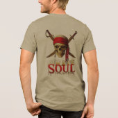 ストリートアート スカル ドクロ 漢字 Tシャツ (裏面)