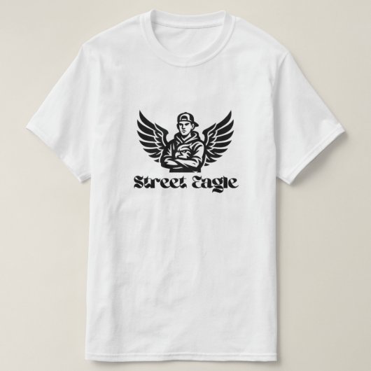 ストリートイーグルアーバンウィングエンブレム Tシャツ (デザイン正面)